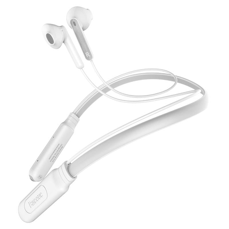 Baseus Encok Neck Hung Bluetooth Earphone White - Fonez