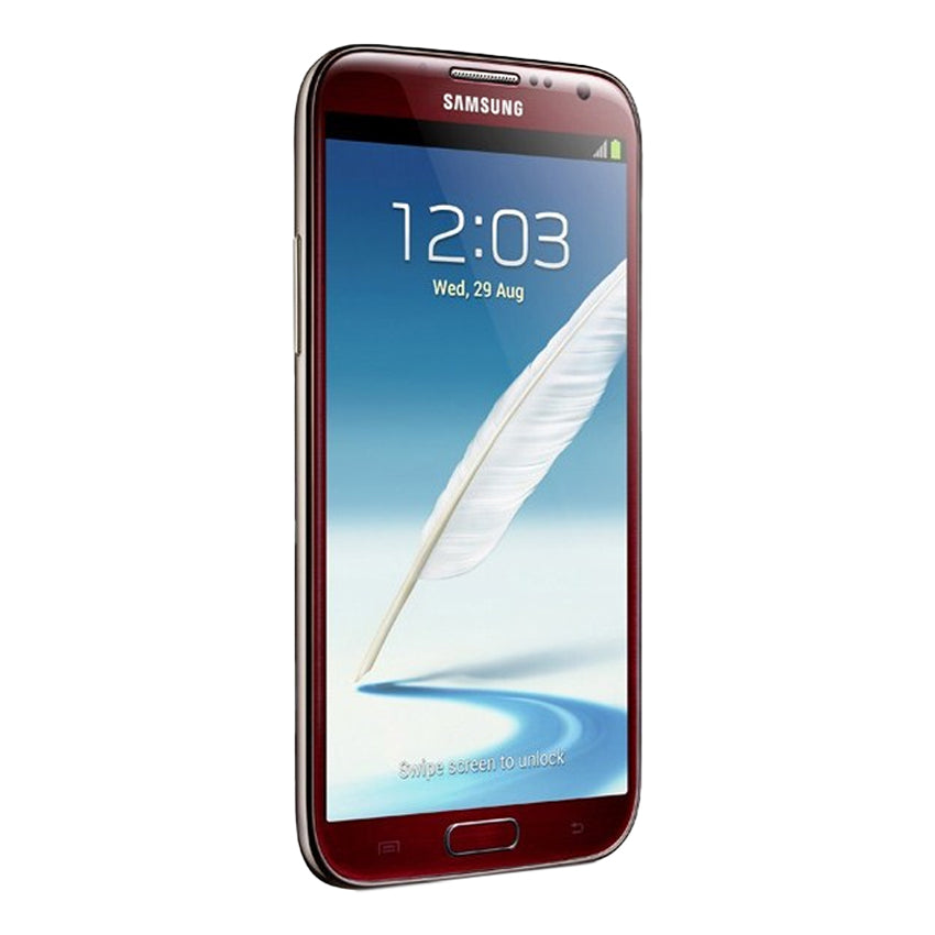 Samsung Galaxy Note 2 Ruby wine side 30 degree view 30 dg