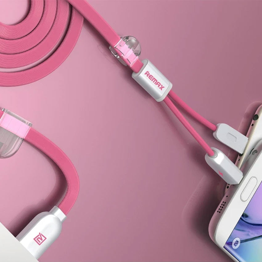 remax-magnetic-micro-lightning-cable-pink